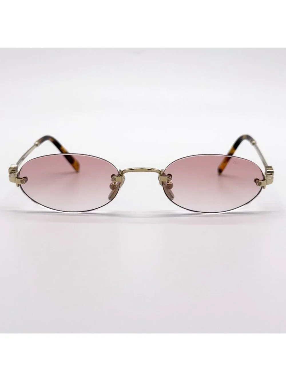 New Miu Miu MU A54S Sunglasses Oval Pink Gold MUA54S  ZVN70O